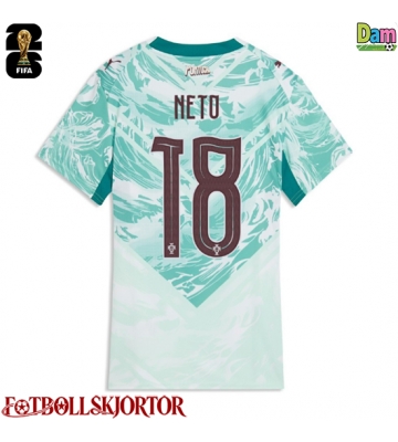 Portugal Pedro Neto #18 Bortatröja Dam VM 2026 Kortärmad